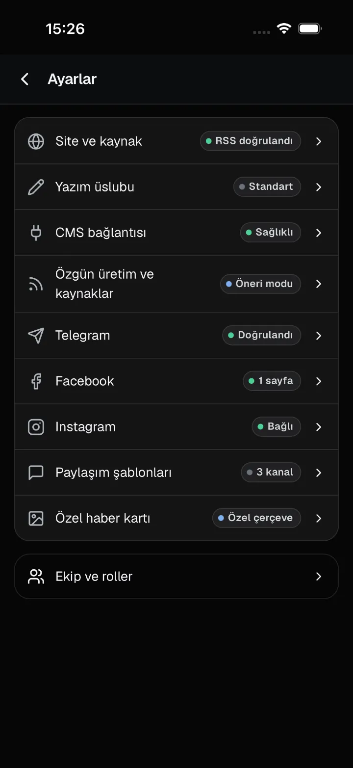 Ayarlar
